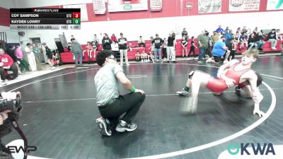 126 lbs Semifinal - Coy Sampson, Grove Takedown Club vs Kayden Lowry, Grove Takedown Club