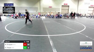 69 lbs Rr Rnd 4 - Weston Gruppen, Michigan Premier WC - (A) vs Noah Thayer, MWC Wrestling Academy