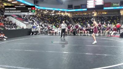 120 lbs 5th & 7th Place - Jake Haugse, Mount Vernon vs Evan Vanderleest, Sergeant Bluff-Luton