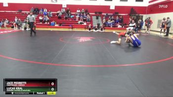 157 lbs Quarterfinal - Lucas Kral, Garner-Hayfield/Ventura vs Jace Pedretti, Crestwood, Cresco