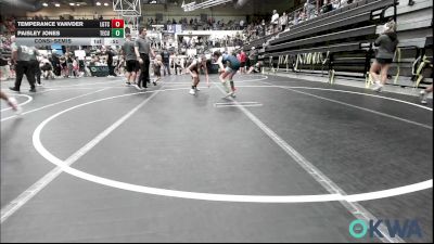 91 lbs Consolation - Temperance Vanvder, Lone Grove Takedown Club vs Paisley Jones, Tecumseh Youth Wrestling