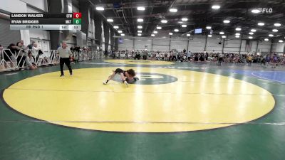 75 lbs Rr Rnd 1 - Landon Walker, CTWHALE Beluga - MS vs Ryan Bridges, Mat Warriors PWC - MS