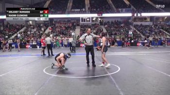 125 lbs Cons. Round 2 - Delaney Burgess, South Central Punisher vs Naomi Clemons, Circle