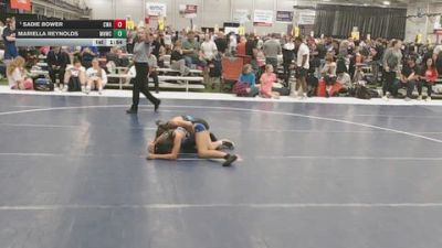 130 lbs Champ. Rd Of 32 - Sadie Bower, Contenders Wrestling Academy vs Mariella Reynolds, Mile High Wrestling Club