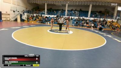 100 lbs Quarterfinal - Kallie Engel, Hardin vs Wai Fandrich, Lockwood