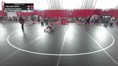 100 lbs Quarters - Jon Luke Austin, Contenders Wrestling Academy vs Macson Mccormick, Moen Wrestling Academy