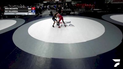 100 lbs Rey Villarreal, LAWA - Los Angles Wrestling Association vs Niko Selianitis, BAWA-Bay Area Wrestling Association