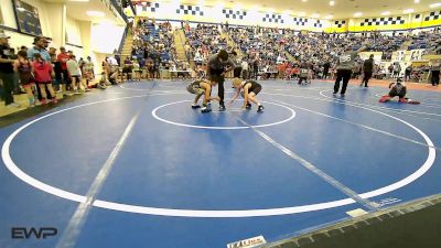 85 lbs Round Of 16 - Harley Gibson, Coweta Tiger Wrestling vs Beau Fisher, Salina Wrestling Club