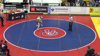 96 lbs Consi Of 32 #2 - Connor Elliott, Delaware Valley vs Austin Grandel, Jefferson Morgan