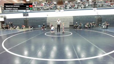 45 lbs Cons. Round 2 - Barrett Tullis, Treasure Valley Wrestling Club vs Braxton Hughes, Middleton Wrestling Club