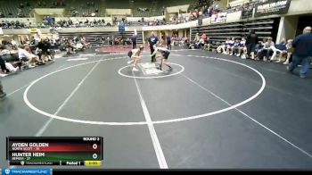 126 lbs Round 3 (4 Team) - Ayden Golden, North Scott vs Hunter Heim, Bemidji