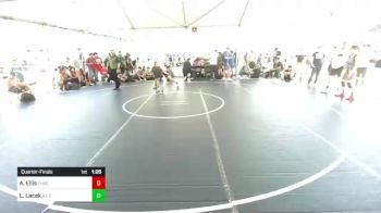 130 lbs Quarterfinal - Addison Ellis, Threshold WC vs Lily Lacek, AZ Cross Trained WC