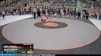 98 lbs Cons. Round 3 - Venice Sandoval, Salem Elite Mat Club vs Owen Marshall, Molalla JuJu Warrior Mat Club