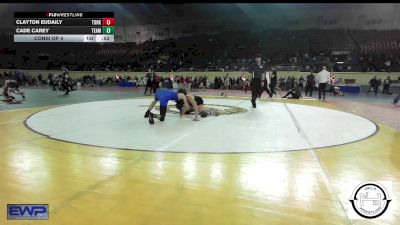 130 lbs Consi Of 4 - Clayton Eudaily, Tonkawa vs Cade Carey, Team Guthrie Wrestling