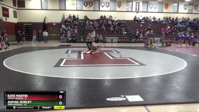 110 lbs Round 3 (3 Team) - Kate Martin, Mount Vernon vs Sophia Hurley, Independence