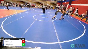 96 lbs Semifinal - Colby Cook, Black Fox Wrestling Club vs Axel Booth, Sperry Wrestling Club