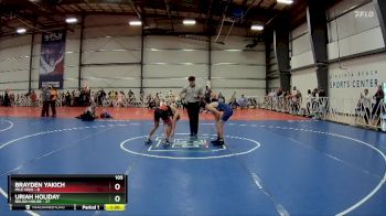 105 lbs Rd# 7- 10:45am Saturday Final Pool - Brayden Yakich, Mile High vs Uriah Holiday, Rough House