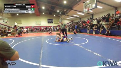 67 lbs Quarterfinal - Brooks Clay, Skiatook Youth Wrestling vs Soloman Barnes, Vian Wrestling Club