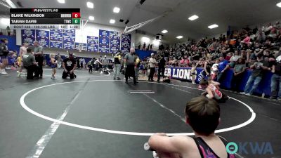 100-105 lbs Rr Rnd 2 - Blake Wilkinson, Skiatook Youth Wrestling vs Tajuan Davis, Team Tulsa Wrestling Club