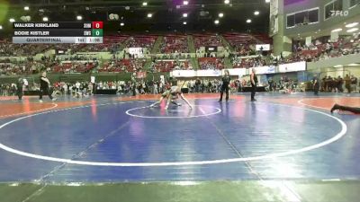 86 lbs Quarterfinal - Bodie Kistler, Sheridan Wrestling Club vs Walker Kirkland, Glasgow Wrestling Club