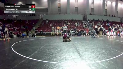 135 lbs 1st Place Match - Brendan Etu, Wild Buffalo Wrestling Club vs Jase Eggleston, Amherst Wrestling Club