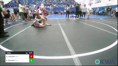 110 lbs Rr Rnd 1 - Kross Iwersen, Team Nomad vs Kamden Barnett, Bristow Youth Wrestling