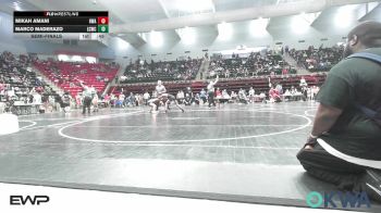 85 lbs Semifinal - Mikah Amani, HURRICANE WRESTLING ACADEMY vs Marco Maderazo, Lincoln Christian