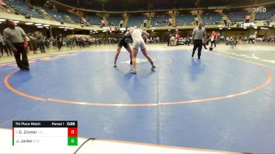 165 lbs 7th Place Match - Colton Zvonar, Lincolnway East vs Jason Janke, Oak Forest