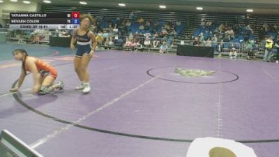 106 lbs Consi Of 16 #1 - Tatianna Castillo, MI vs Nevaeh Colon, PA