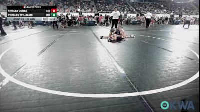 85 lbs 3rd Place - Paisley Jones, Tecumseh Youth Wrestling vs Presley Williams, Sperry Wrestling Club