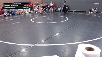 49 lbs 1st Place Match - Griffin Peterson, Declo Stingers vs Reed Russell, Sandpoint Legacy Wrestling Club