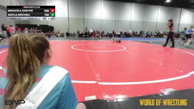 50 lbs Rr Rnd 4 - Makayela Sawyer, POWA K-6 vs Azayla Mitchell, Funky Singlets K-6