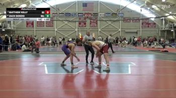 197 lbs Quarterfinal - Zach Borzio, Williams College vs Matthew Kelly, Rhode Island College