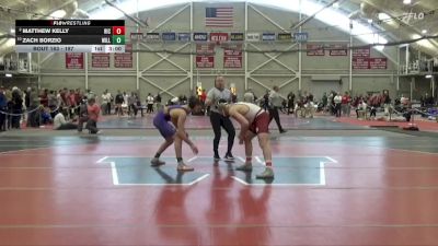 197 lbs Quarterfinal - Zach Borzio, Williams College vs Matthew Kelly, Rhode Island College