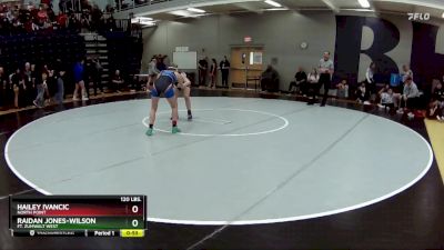 120 lbs. Cons. Round 2 - Raidan Jones-wilson, Ft. Zumwalt West vs Hailey Ivancic, North Point