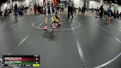 110 lbs Round 2 (4 Team) - Christian Mullin, Mat Warriors Black vs Grayson Angelo, PA Alliance