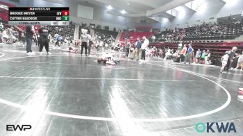 67 lbs Consolation - Brodee Meyer, Coweta Tiger Wrestling vs Cutter Bledsoe, Woodland Wrestling Club