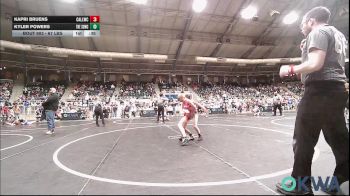 67 lbs Round Of 32 - Kapri Bruens, Carl Albert vs Kyler Powers, Southern Oklahoma Wrestling Club