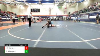 190 lbs Quarterfinal - Keyshaun Harris, Springfield High School vs Darian Holloway, Stanford Olympia