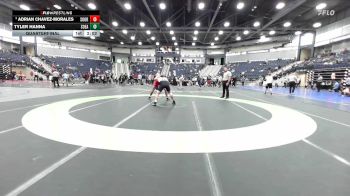 184 lbs Quarterfinal - Adrian Chavez-Morales, Southern Oregon vs Tyler Hanna, Southeastern