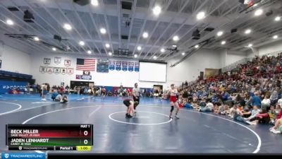 133 lbs Champ. Round 1 - Beck Miller, Sage Valley Jr High vs Jaden Lenhardt, Carey Jr High