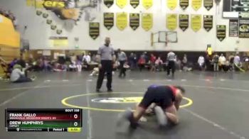 150 lbs 9th Place Match - Drew Humphrys, Copley vs Frank Gallo, Brecksville-Broadview Heights, OH