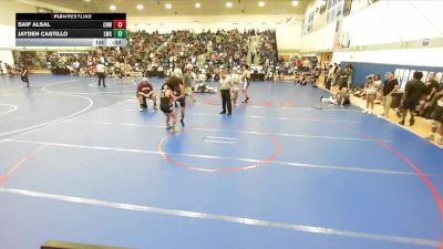 120 lbs Cons. Round 2 - Jayden Castillo, Legacy Wrestling Center vs Saif Alsal, Chino Hills WC