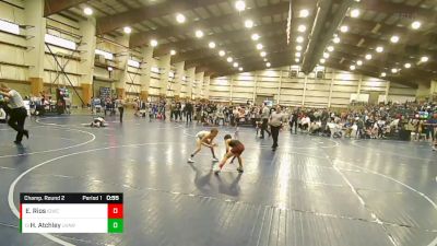 74 lbs Champ. Round 2 - Hoyt Atchley, Upper Valley Aces Wresstling vs Esiah Rios, Idaho Gold Wrestling Club