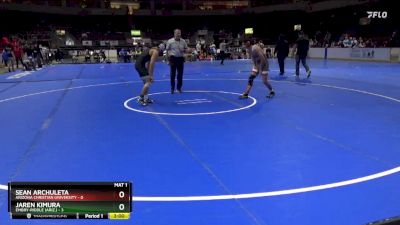 133 lbs Jaren Kimura, Embry-Riddle (Ariz.) vs Sean Archuleta, Arizona Christian University