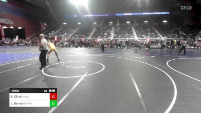 130 lbs 5th Place - Justin Barnard, Pomona Elite vs Bridger Elliott, Windy City WC