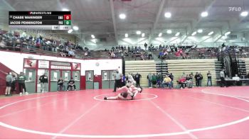 144 lbs Champ. Round 2 - Chase Waninger, Evansville Mater Dei vs Jacob Pennington, Penn High School