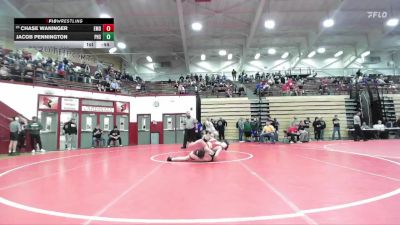 144 lbs Champ. Round 2 - Chase Waninger, Evansville Mater Dei vs Jacob Pennington, Penn High School