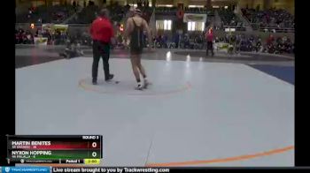 160 lbs Round 3 (4 Team) - Nyxon Hopping, 4A Molalla vs Martin Benites, 4A Ontario