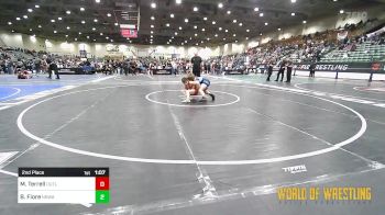 80 lbs 2nd Place - Myles Terrell, Outlaw Wrestling Club vs Bryce Fiore, NBWA